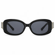 Gilded Rhinestone Oval Sunglasses - photo 10