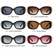 Gilded Rhinestone Oval Sunglasses - photo 11