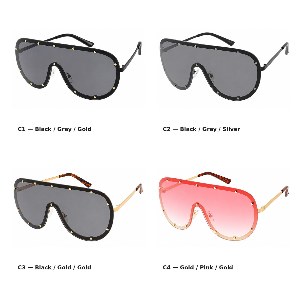 Soundcheck Oversized Rimless Shield Sunglasses - photo 6