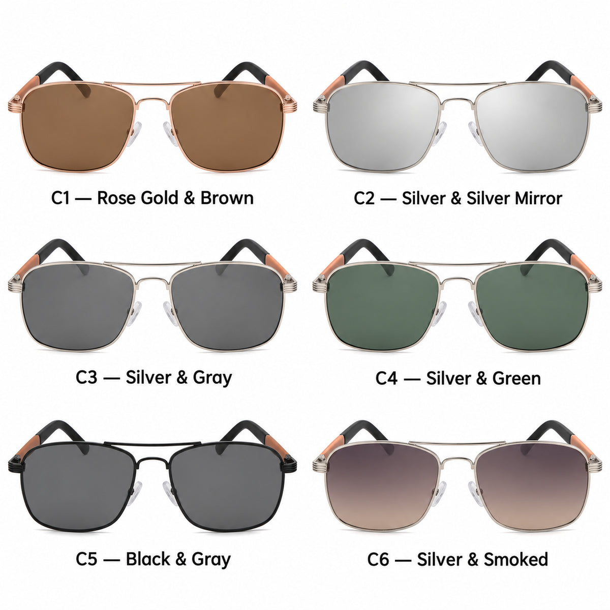 Afterhours Metal Aviator Sunglasses