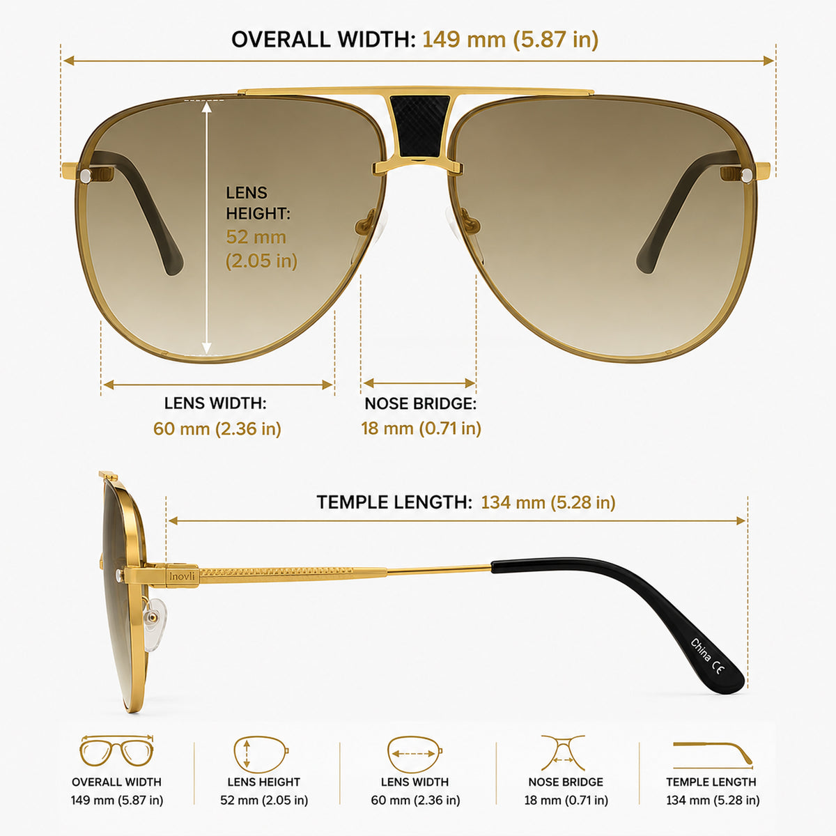 Late Train Aviator Sunglasses