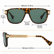 Midnight Polarized Aviator Sunglasses - photo 7