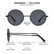 Boombox Polarized Metal Round Sunglasses - photo 8