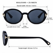 Boulevard Metal Cat Eye Sunglasses - photo 7
