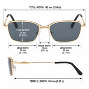 Backstage Metal Cat Eye Sunglasses - photo 7