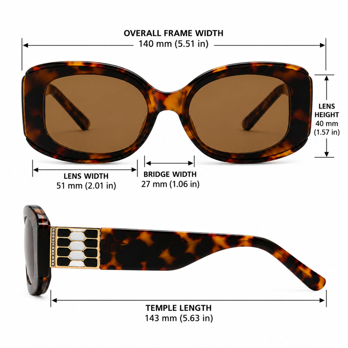 Gilded Rhinestone Oval Sunglasses