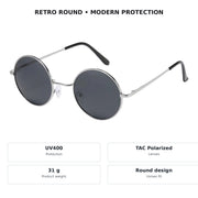 Boombox Polarized Metal Round Sunglasses - photo 7
