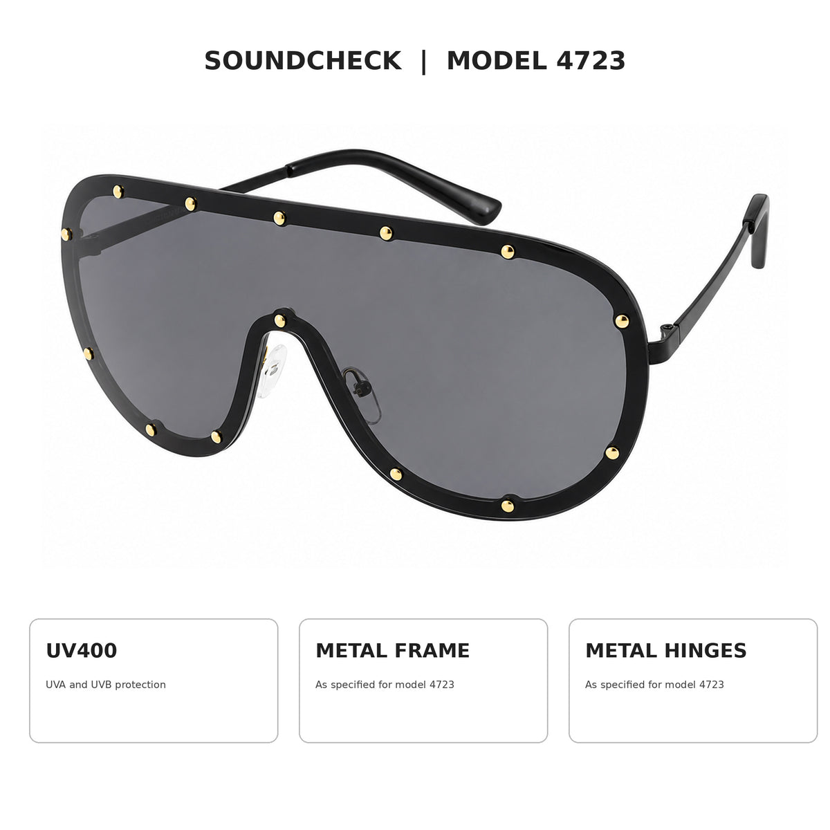 Soundcheck Oversized Rimless Shield Sunglasses - photo 7