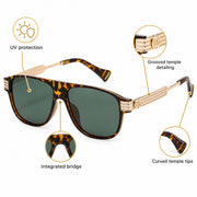 Midnight Polarized Aviator Sunglasses - photo 6