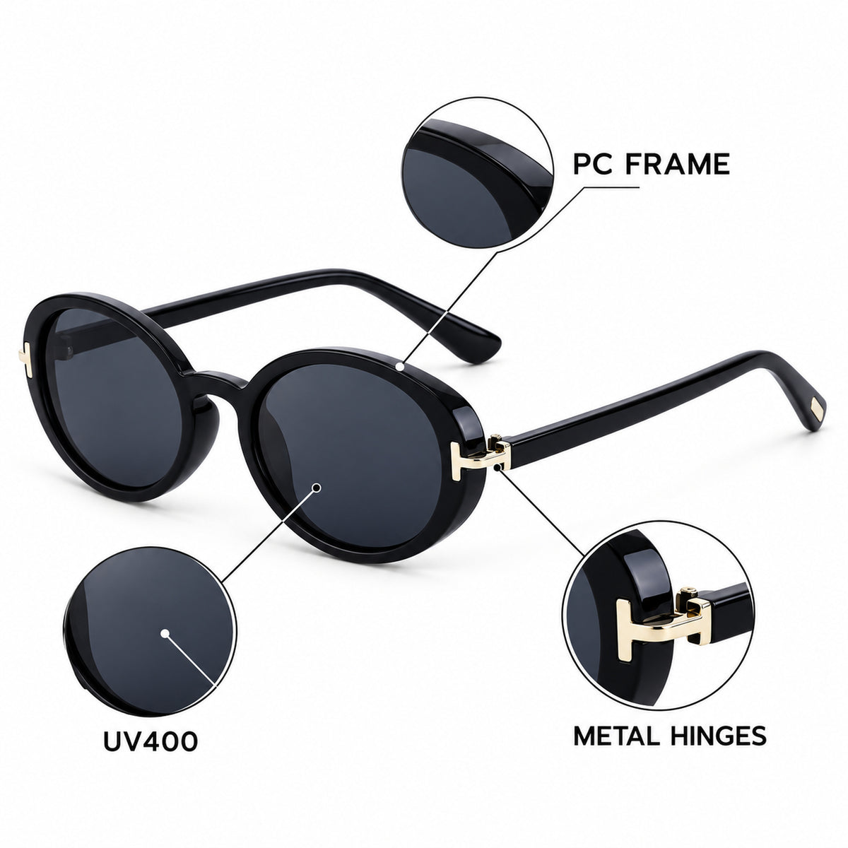 Boulevard Metal Cat Eye Sunglasses - photo 6