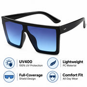 Avero Oversized Shield Sunglasses - photo 6