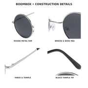 Boombox Polarized Metal Round Sunglasses - photo 9