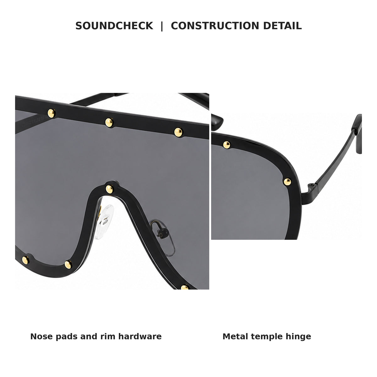 Soundcheck Oversized Rimless Shield Sunglasses - photo 9