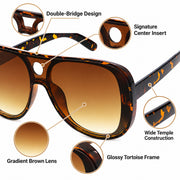 Limelight Oversized Aviator Sunglasses - photo 8