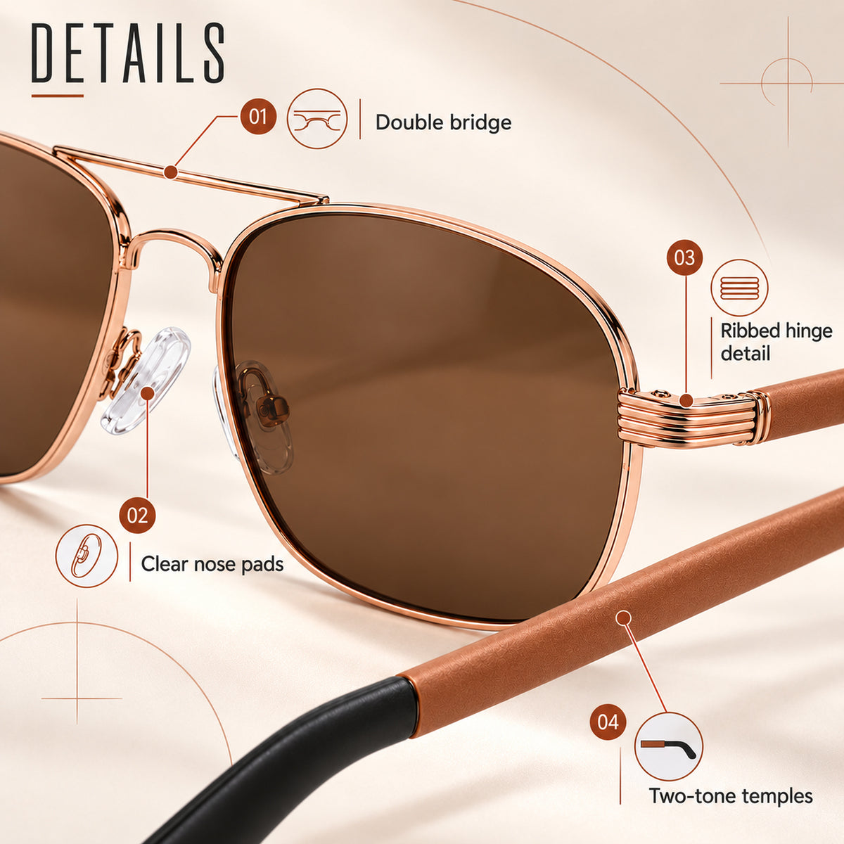Afterhours Metal Aviator Sunglasses