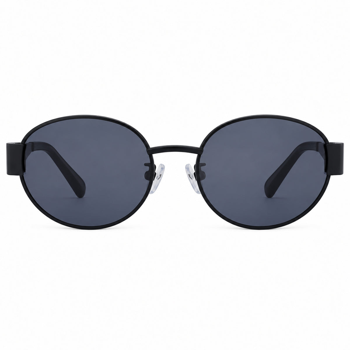 Sunglasses Polarized Oval Unisex Metal Frame UV400 Retro Style