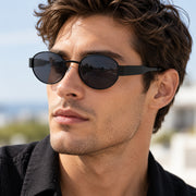 Laureate Polarized Metal Oval Sunglasses - photo 4