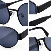 Laureate Polarized Metal Oval Sunglasses - photo 7
