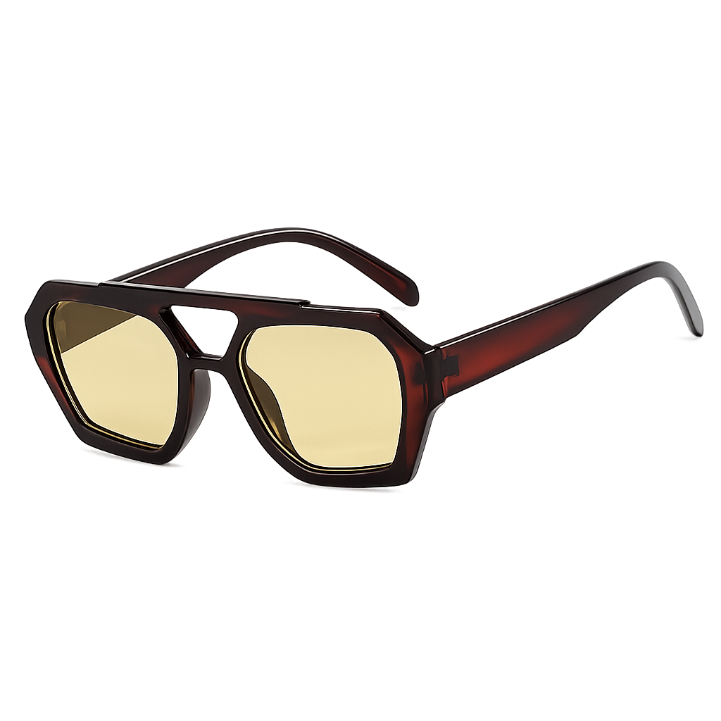 Retro Oversized Square Sunglasses UV400 Fashion Shades Men and Women