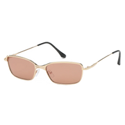 Backstage Metal Cat Eye Sunglasses in Gold & Rose