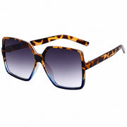 Veylisse Oversized Square Sunglasses in C3 Leopard & Gradient Gray