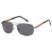 Afterhours Metal Aviator Sunglasses in Silver & Gray