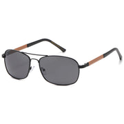 Afterhours Metal Aviator Sunglasses in Black & Gray