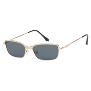 Backstage Metal Cat Eye Sunglasses in Gold & Gray
