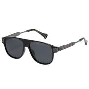 Midnight Polarized Aviator Sunglasses in Gunmetal & Gray
