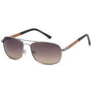 Afterhours Metal Aviator Sunglasses in Silver & Smoked