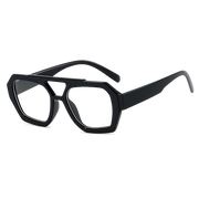 Tervano Oversized Square Sunglasses in C7 Black & Clear