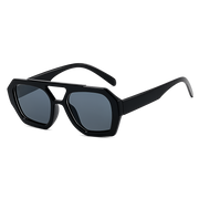 Tervano Oversized Square Sunglasses in C8 Black & Gray