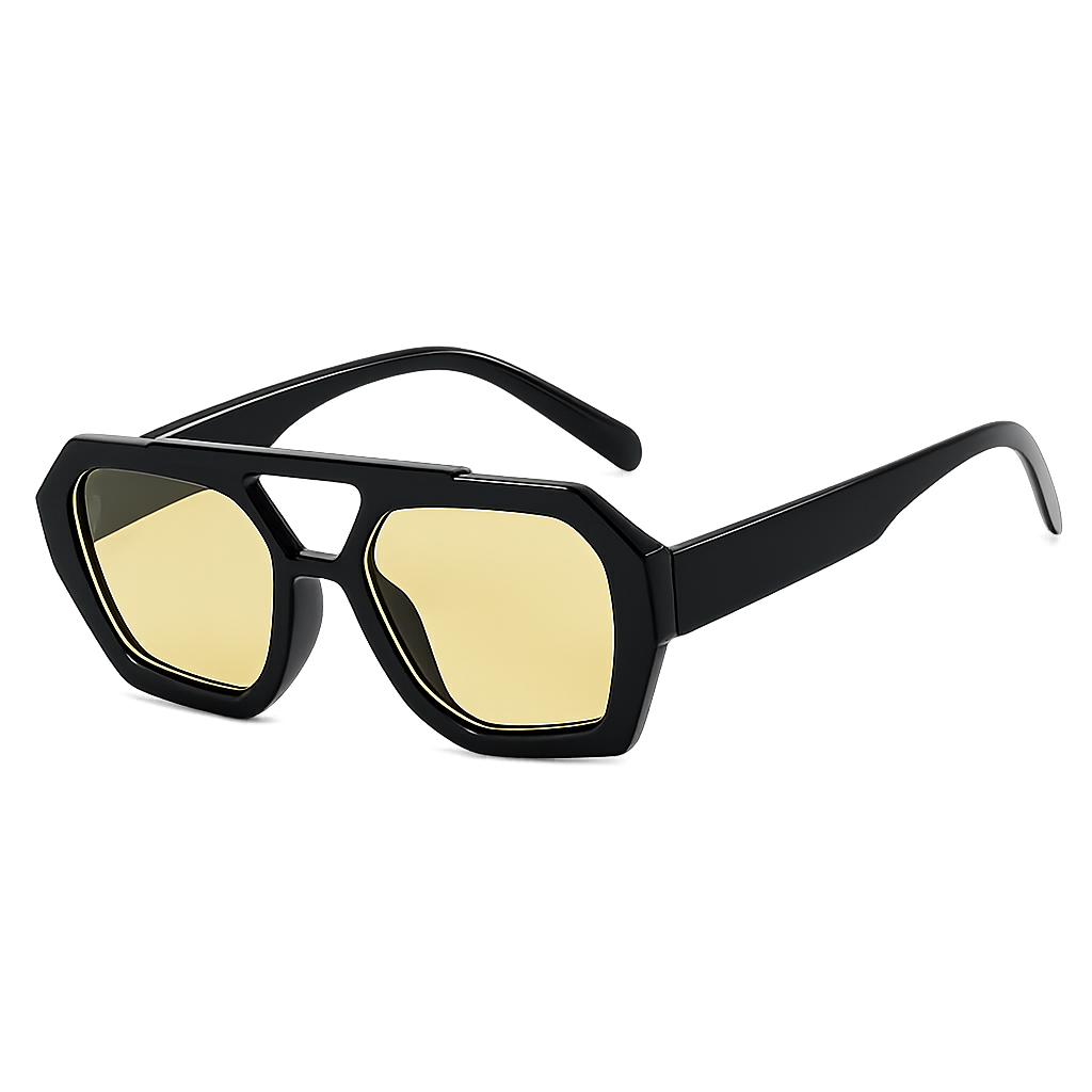 Retro Oversized Square Sunglasses UV400 Fashion Shades Men and Women